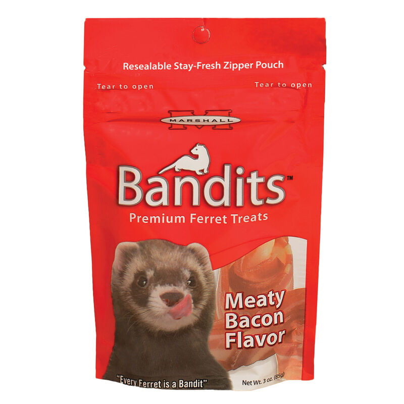 Bandits Premium Ferret Treats Bacon Flavor Small Animal Treat image number 1