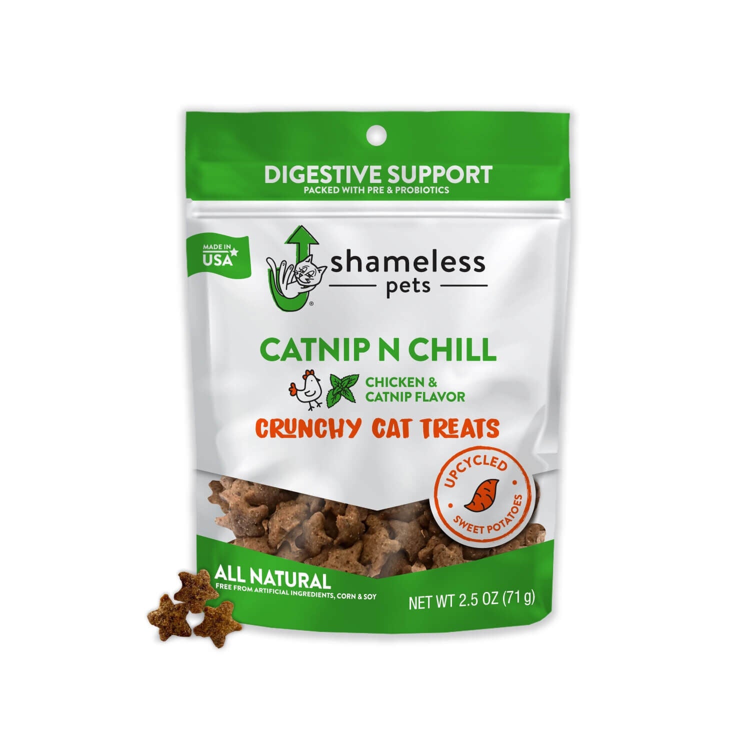 Shameless Pets Catnip N Chill Crunchy Cat Treats