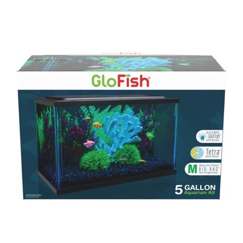 Glo Fish Glass Aquarium Kit, 5 Gallons