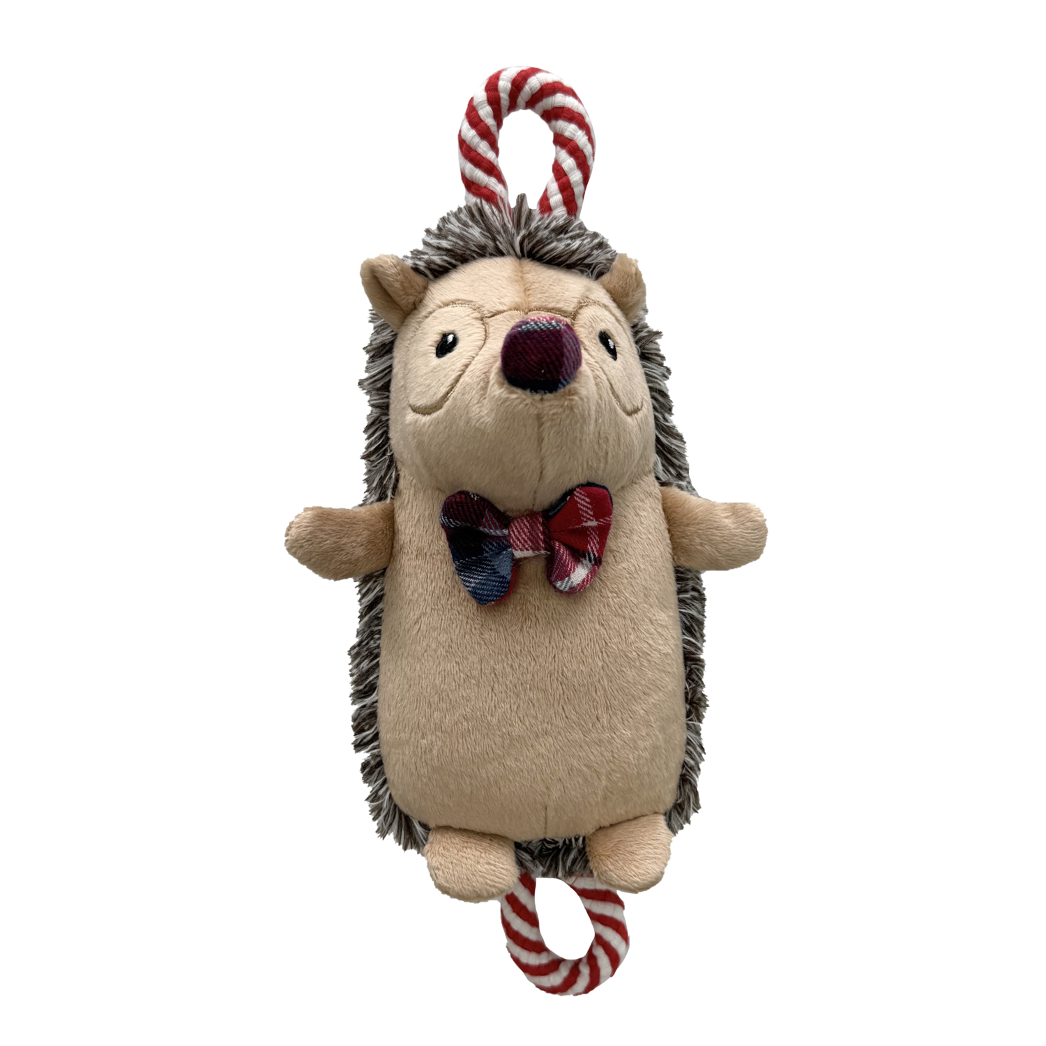 Aristopet Holiday Hedgehog Rope & Tug Plush Dog Toy, Small