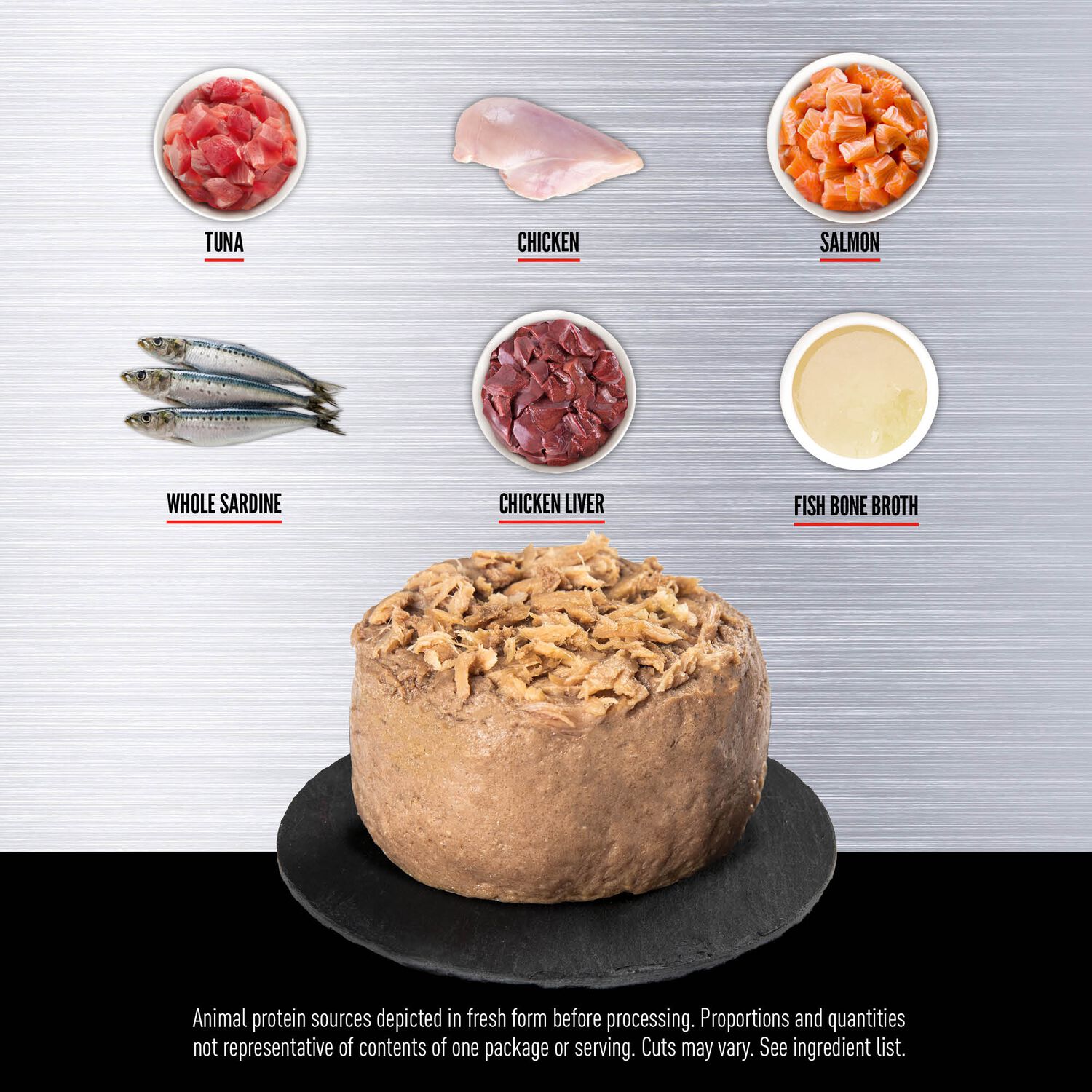 Orijen Tuna, Salmon & Beef Entree In Bone Broth Wet Cat Food, 5.5-Oz
