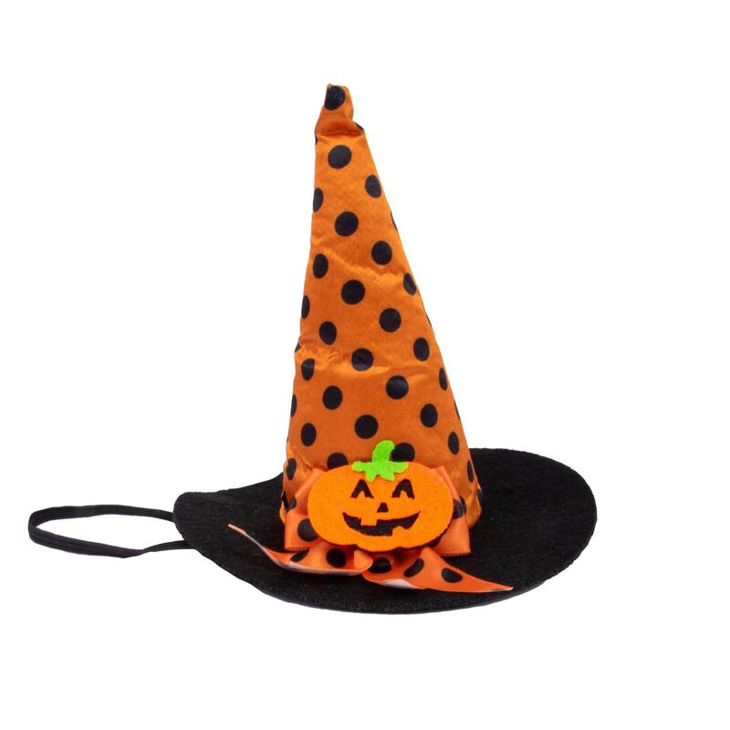 Orange Pumpkin Witch Hat image number 2