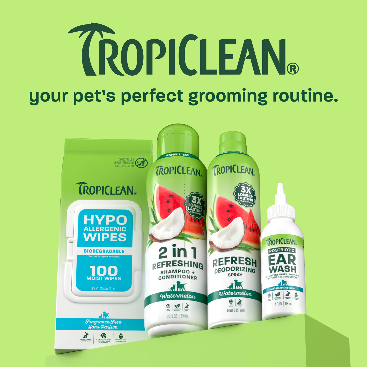 Tropiclean Watermelon Dog & Cat Deodorizing Mist Spray, 10-Oz