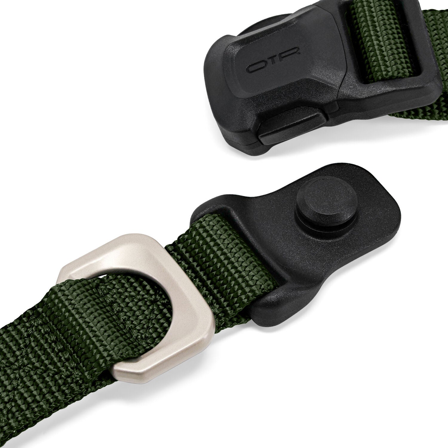 Otr Durable Magnetic Dog Collar, Green, Large
