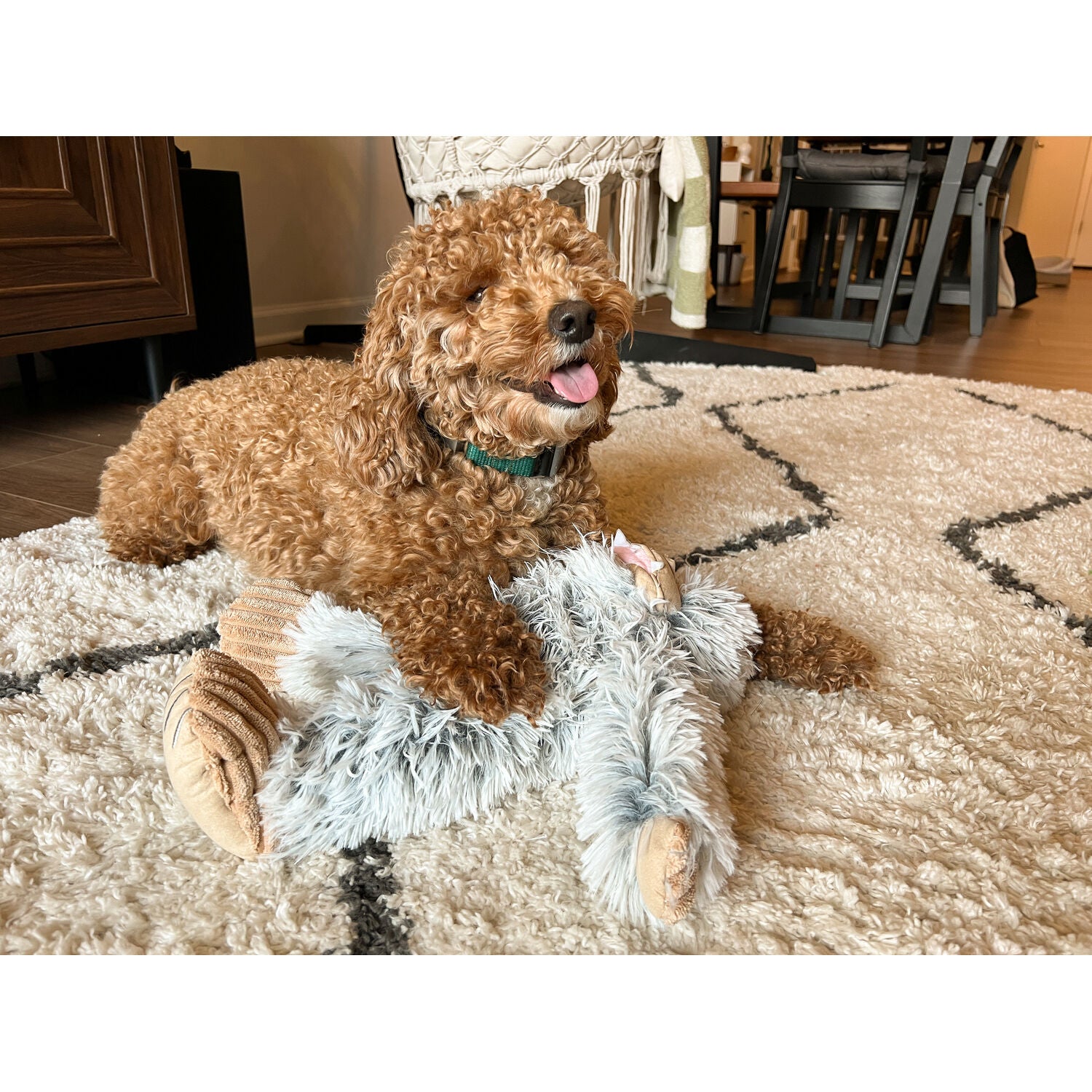 Tall Tails Yeti With Squeaker Durable Plush Dog Toy, 14"
