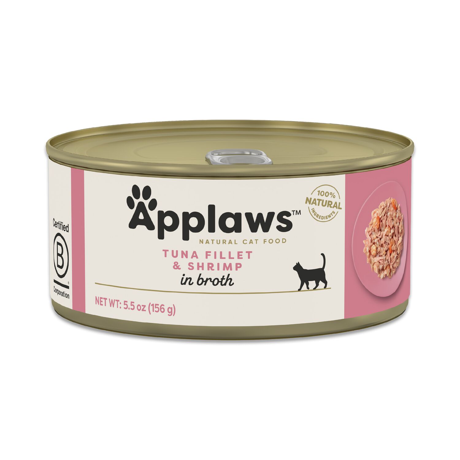 Applaws&trade; Natural Wet Cat Food, Tuna Fillet & Shrimp In Broth, 5.5-Oz
