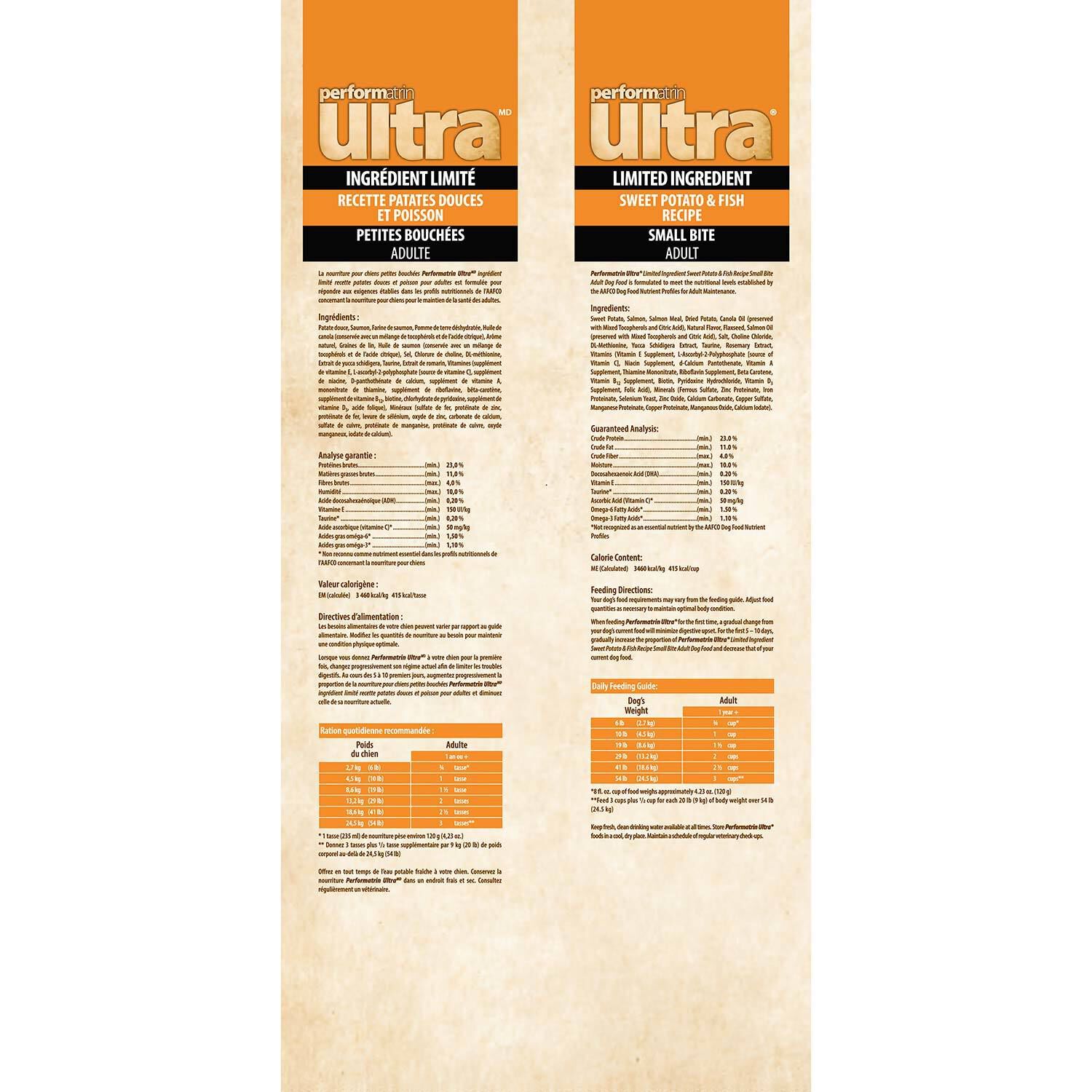 Performatrin Ultra Limited Ingredient Sweet Potato & Fish Small Bite Adult Dry Dog Food