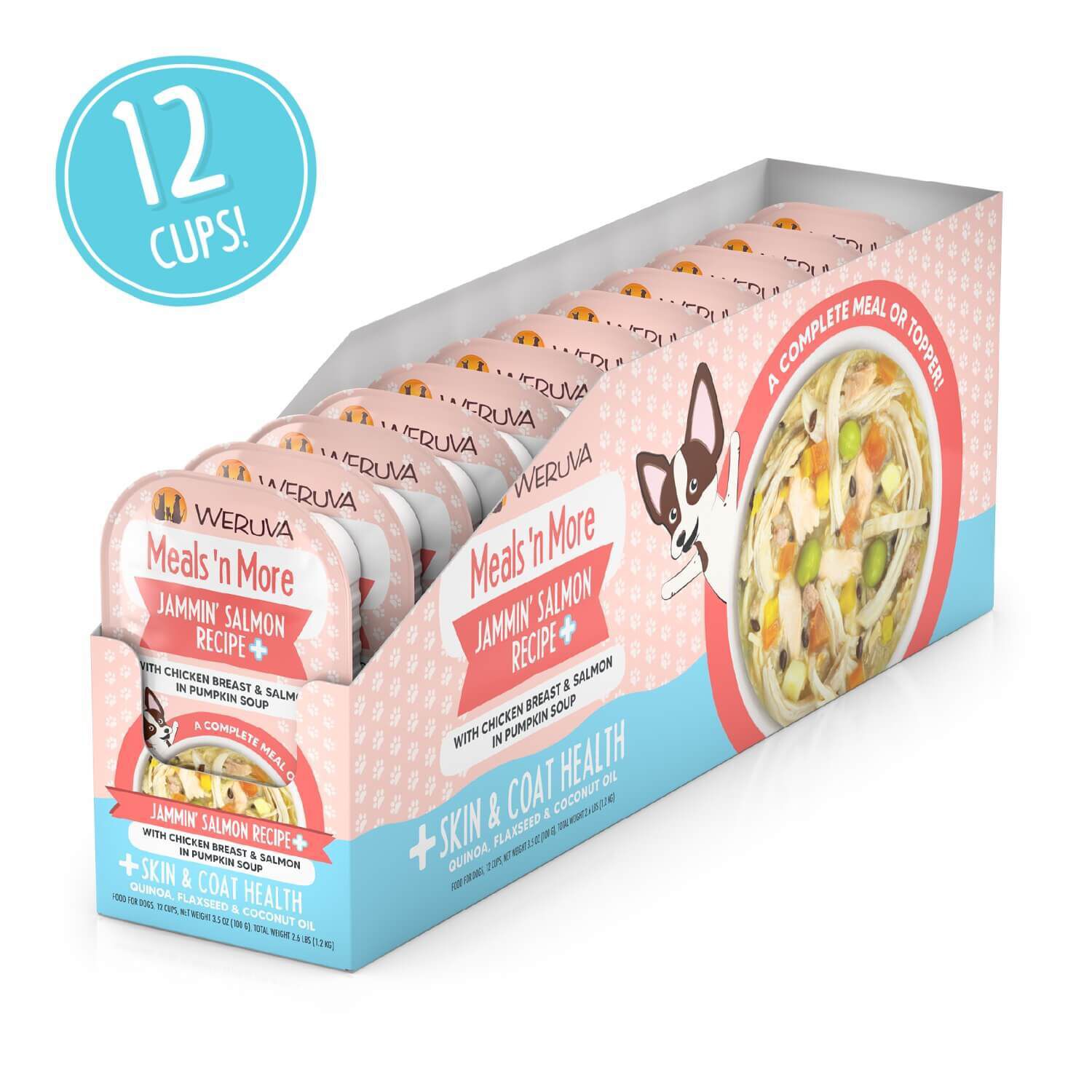 Weruva Dog Meals 'N More Natural Wet Dog Food Jammin' Salmon Recipe