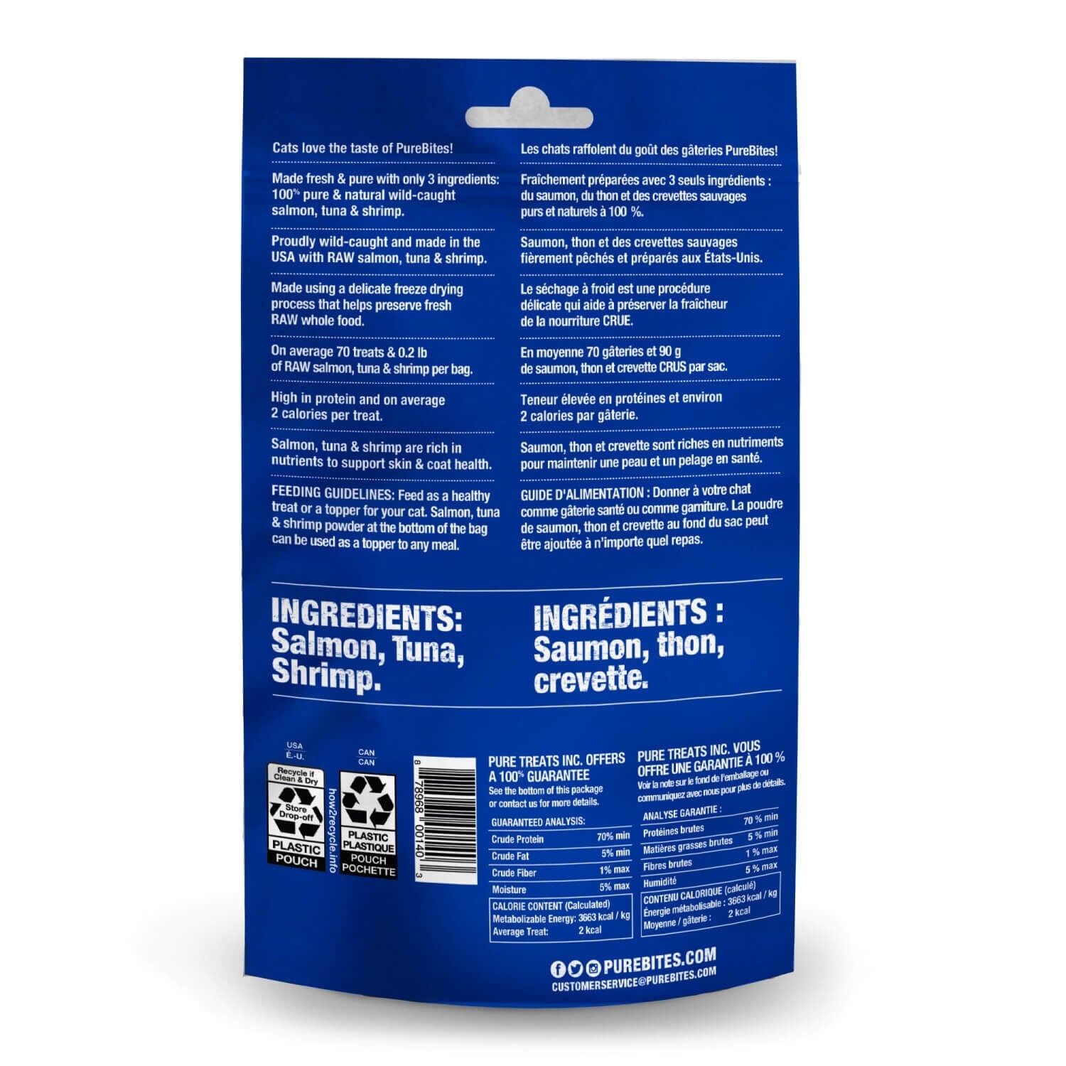 Purebites Freeze Dried Cat Treats, Ocean Medley, .77Oz