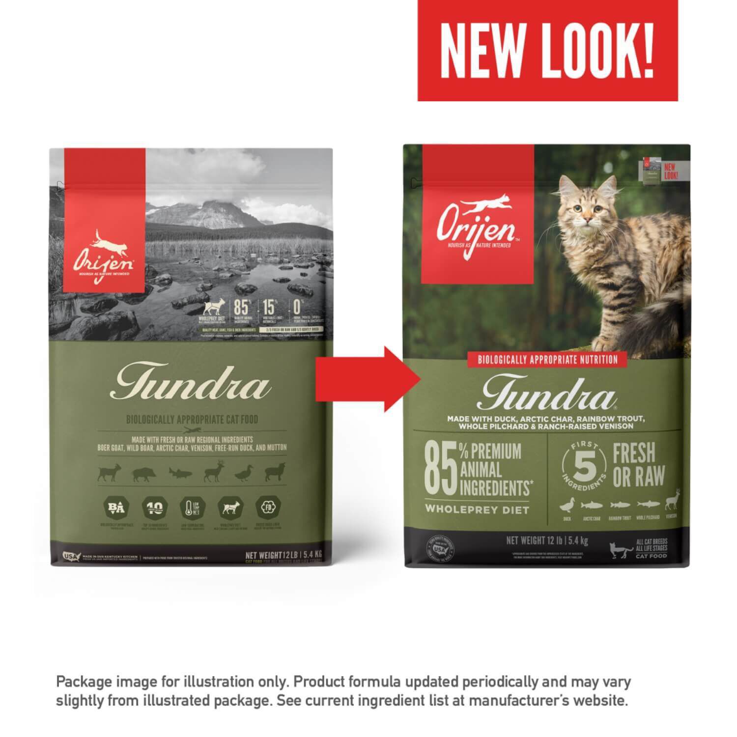 Orijen Freeze Dried Cat Treats, High Protein With 99% Natural & Raw Animal Ingredients, Tundra Recipe, 1.25Oz