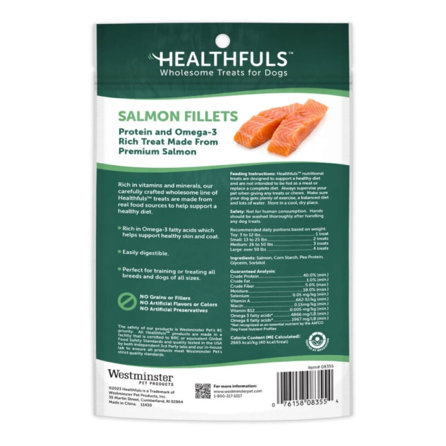Healthfuls Salmon Filet Limited Ingredient Jerky Dog Treats