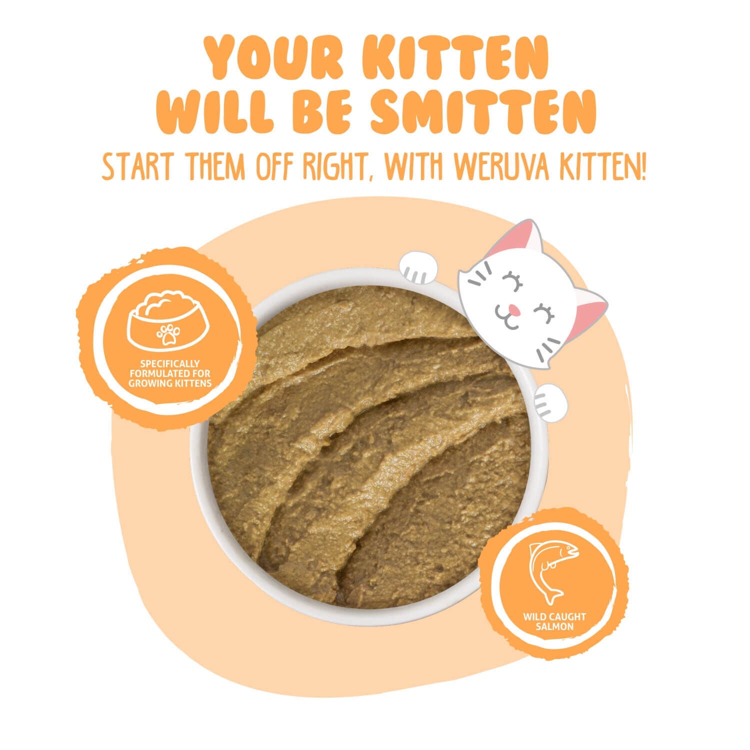 Weruva Kitten Grain Free Tuna & Salmon Formula In Hydrating Puree Wet Cat Food, 3-Oz Can