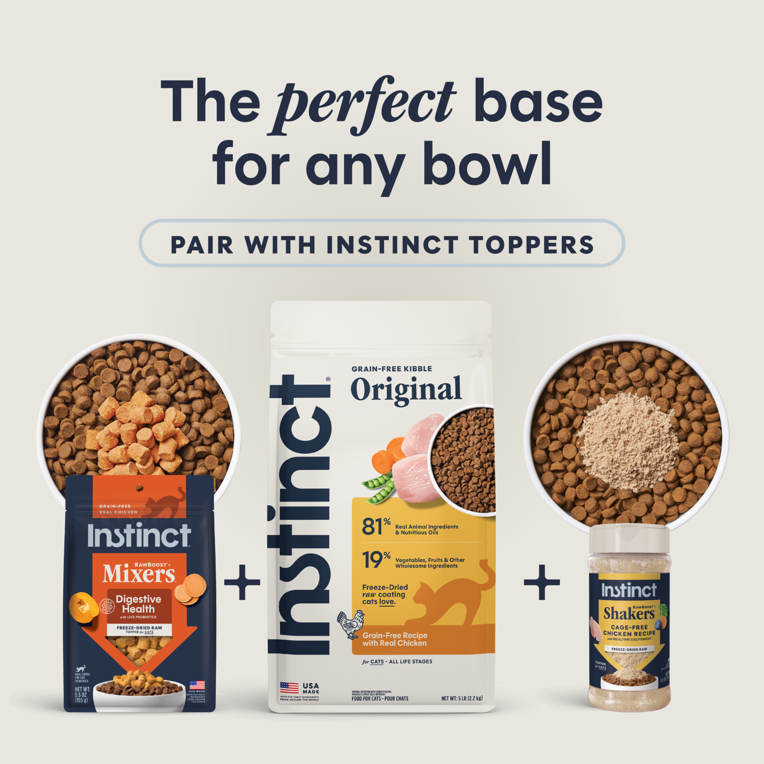 Instinct Original Grain-Free Recipe With Real Chicken Dry Cat Food, 5-Lb Bag