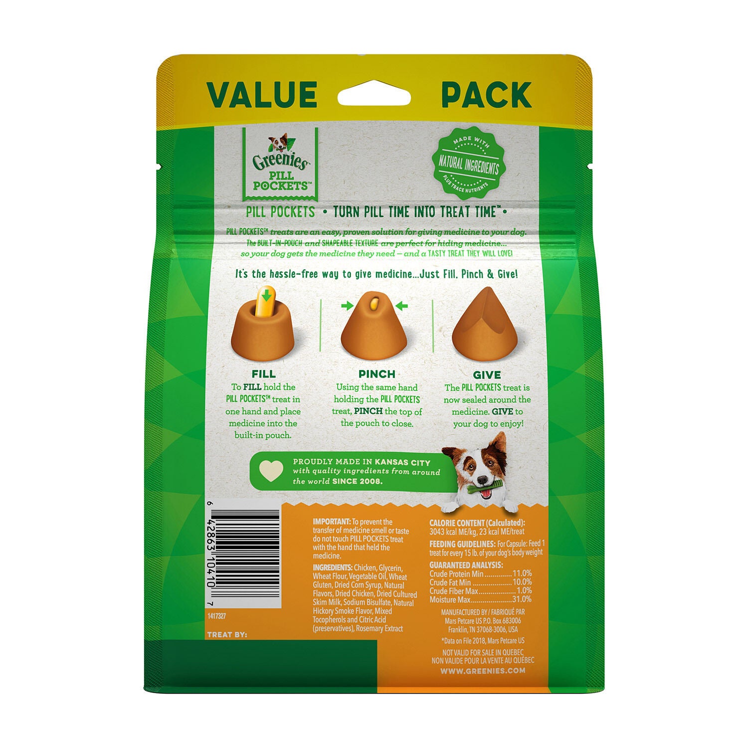 Pill Pockets Chicken Value Size 15.8oz Pet Supermarket