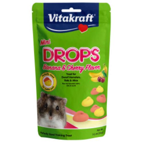 Vitakraft Mini Drops Banana & Cherry Flavor