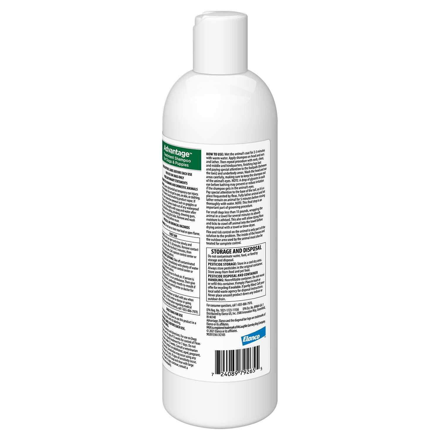 Advantage Flea & Tick Treatment Shampoo For Dogs & Puppies