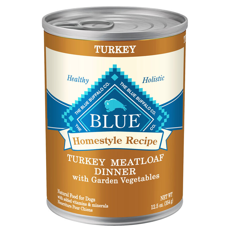 Homestyle Recipe Turkey Meatloaf Dinner With Garden Vegetables Adult Dog Food image number 1