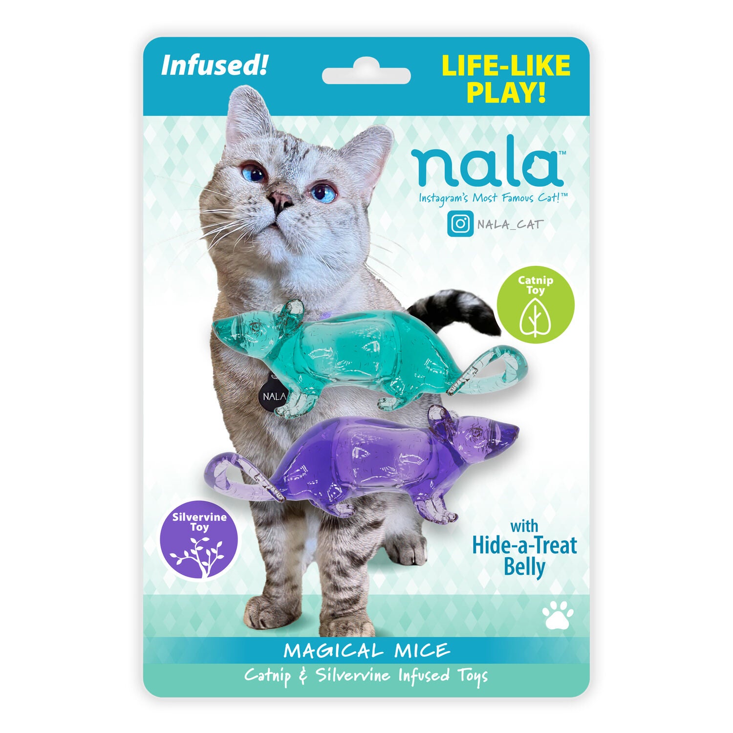 Nala Magical Mice Catnip Infused Teaser Cat Toy