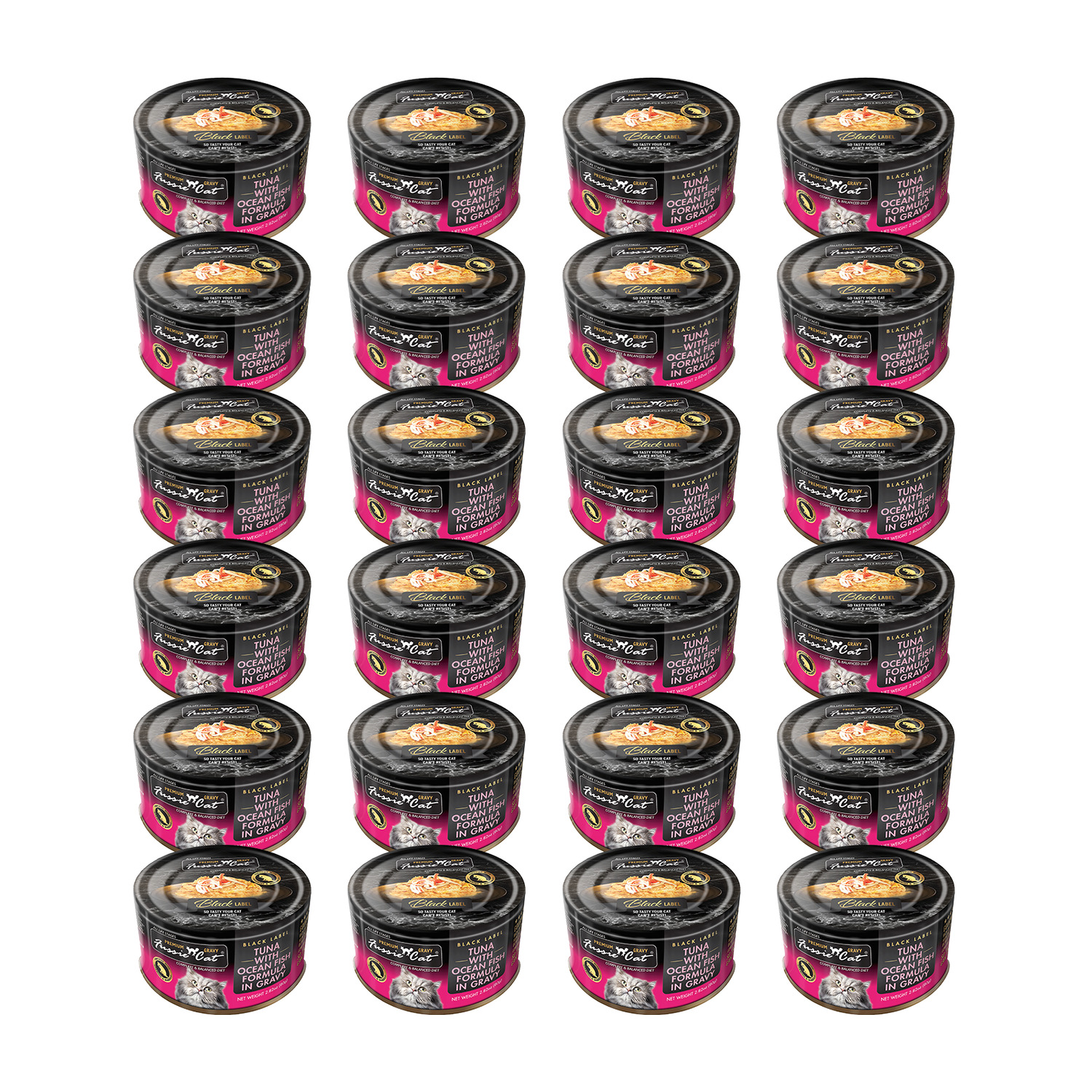Fussie Cat Premium Wet Cat Food, Tuna With Oceanfish In Gravy - 2.62Oz