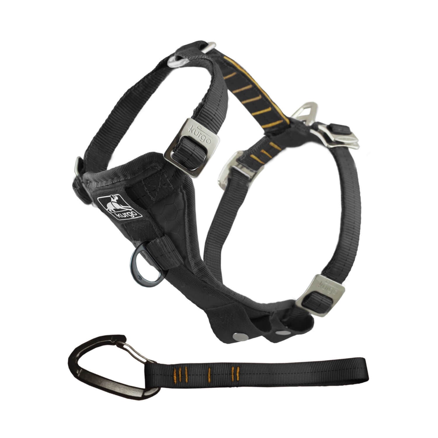 Kurgo Tru-Fit Smart Harness, Enhanced Strength, Black