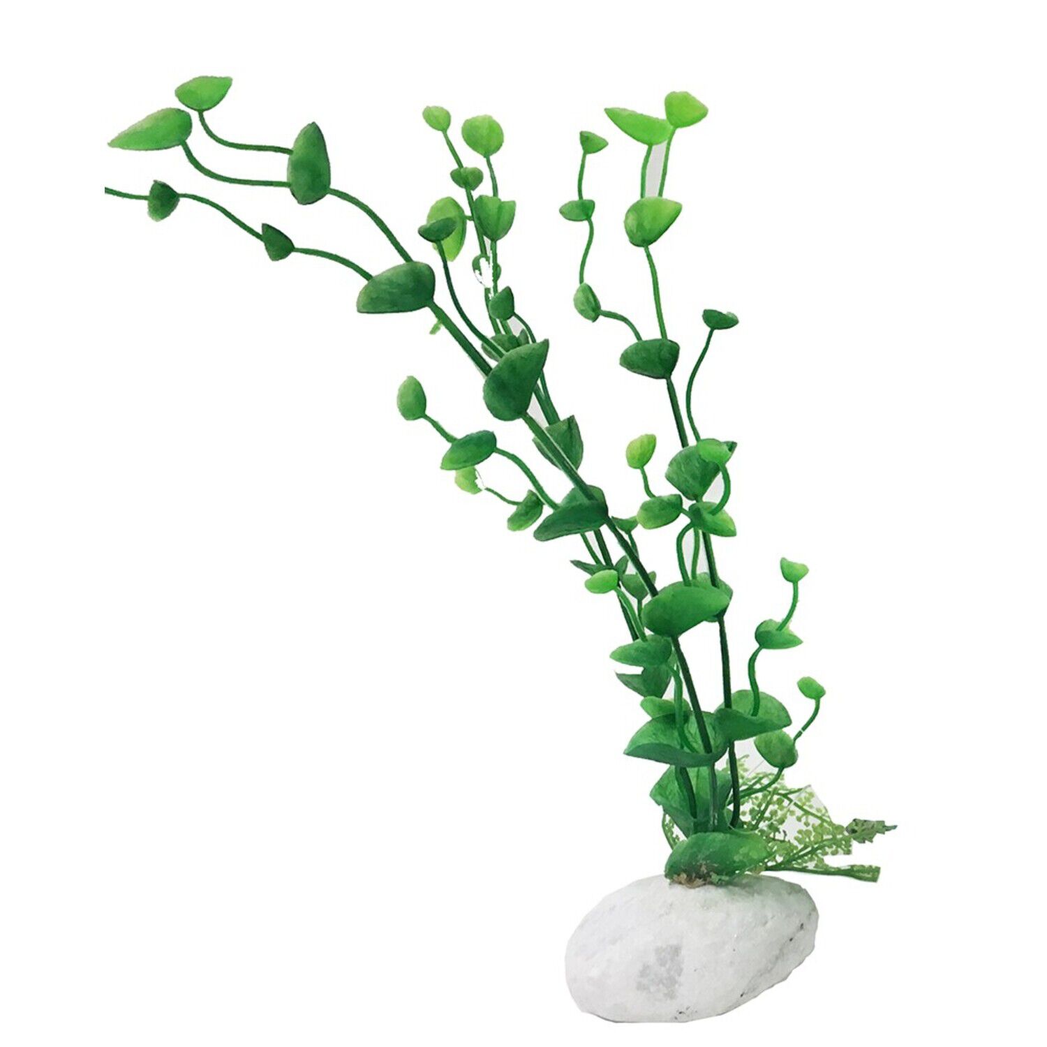 Penn-Plax Rock Plant Aquarium Decor &ndash; Green, 12"