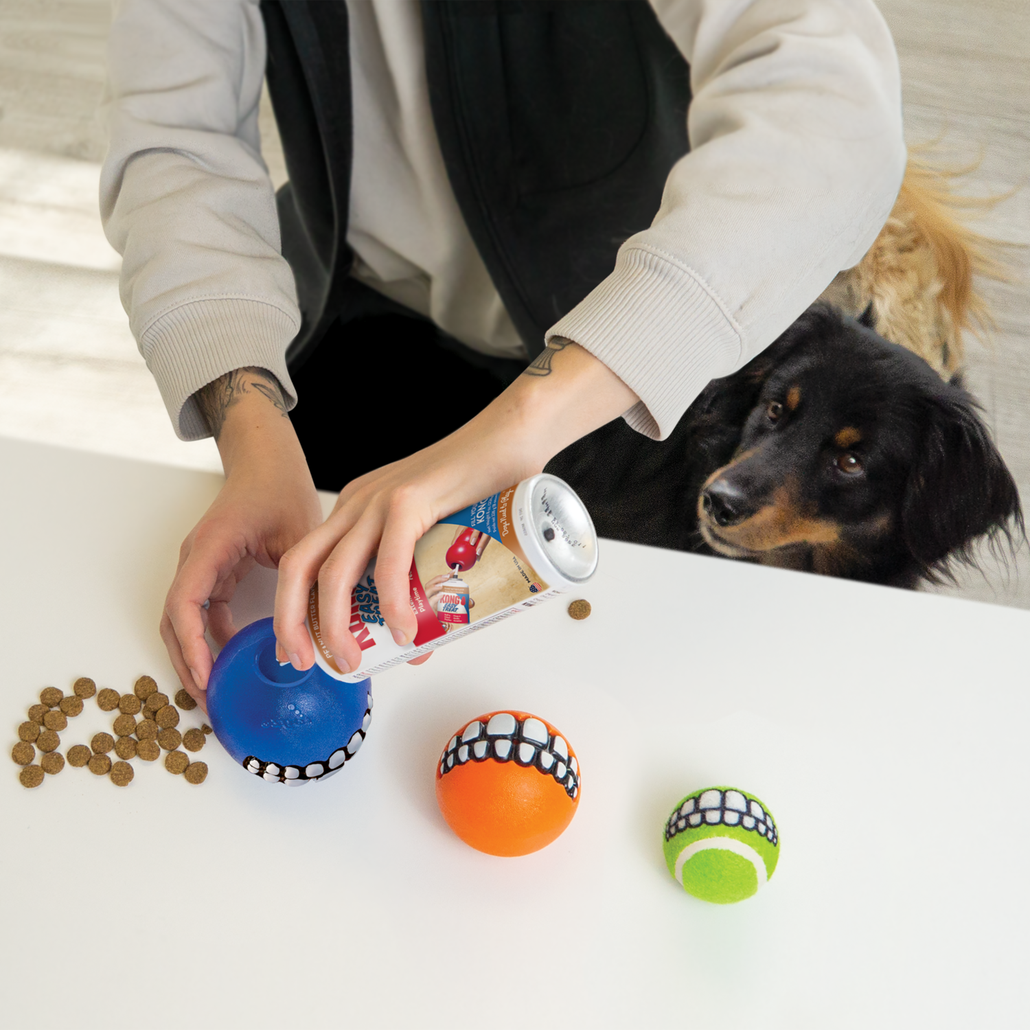 Kong Grinz Activity Variety Balls Dog Toy, 3-Pack
