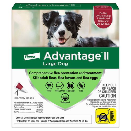 Advantage Ii Flea Treatment For Dogs, 21 55 Lbs