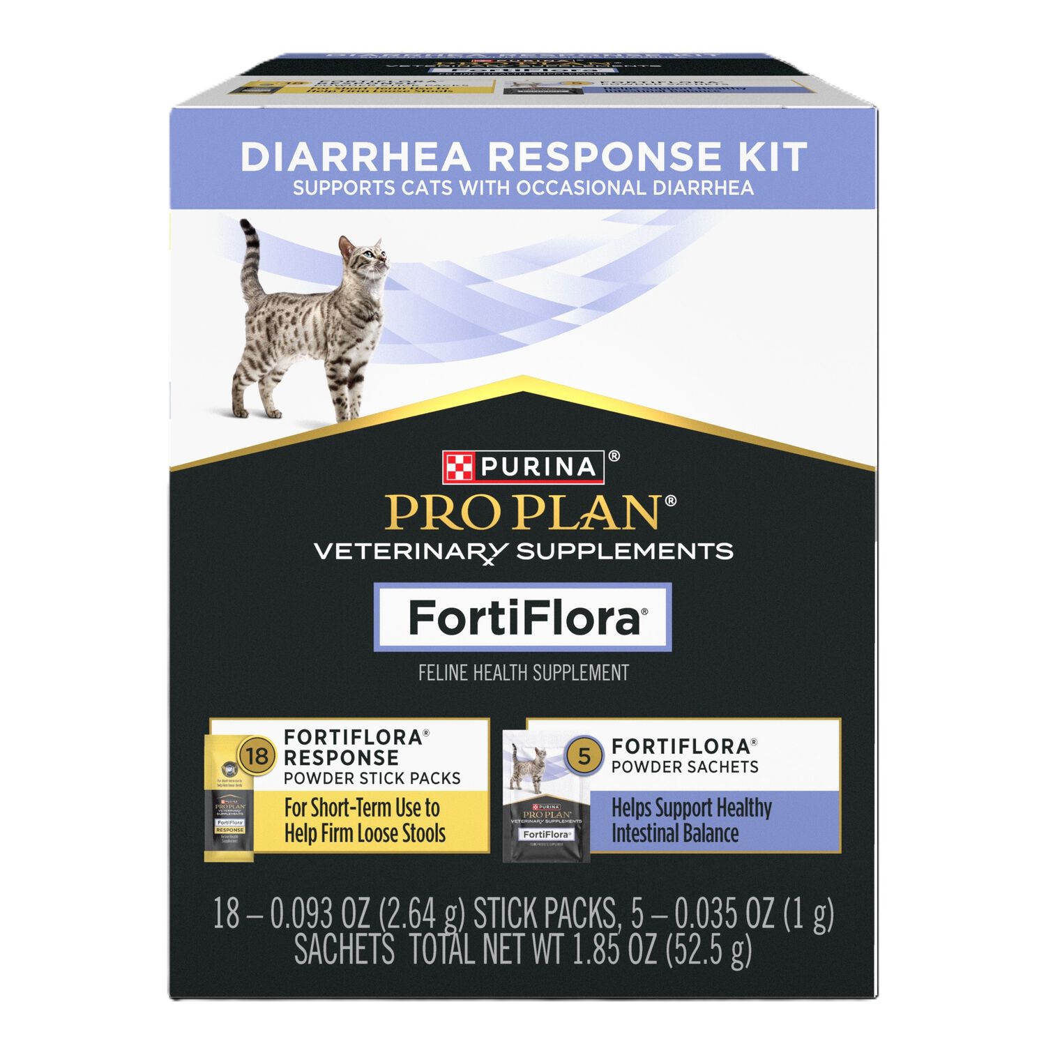 Purina Pro Plan Veterinary Supplements Fortiflora Probiotic Diarrhea Response Kit For Cats