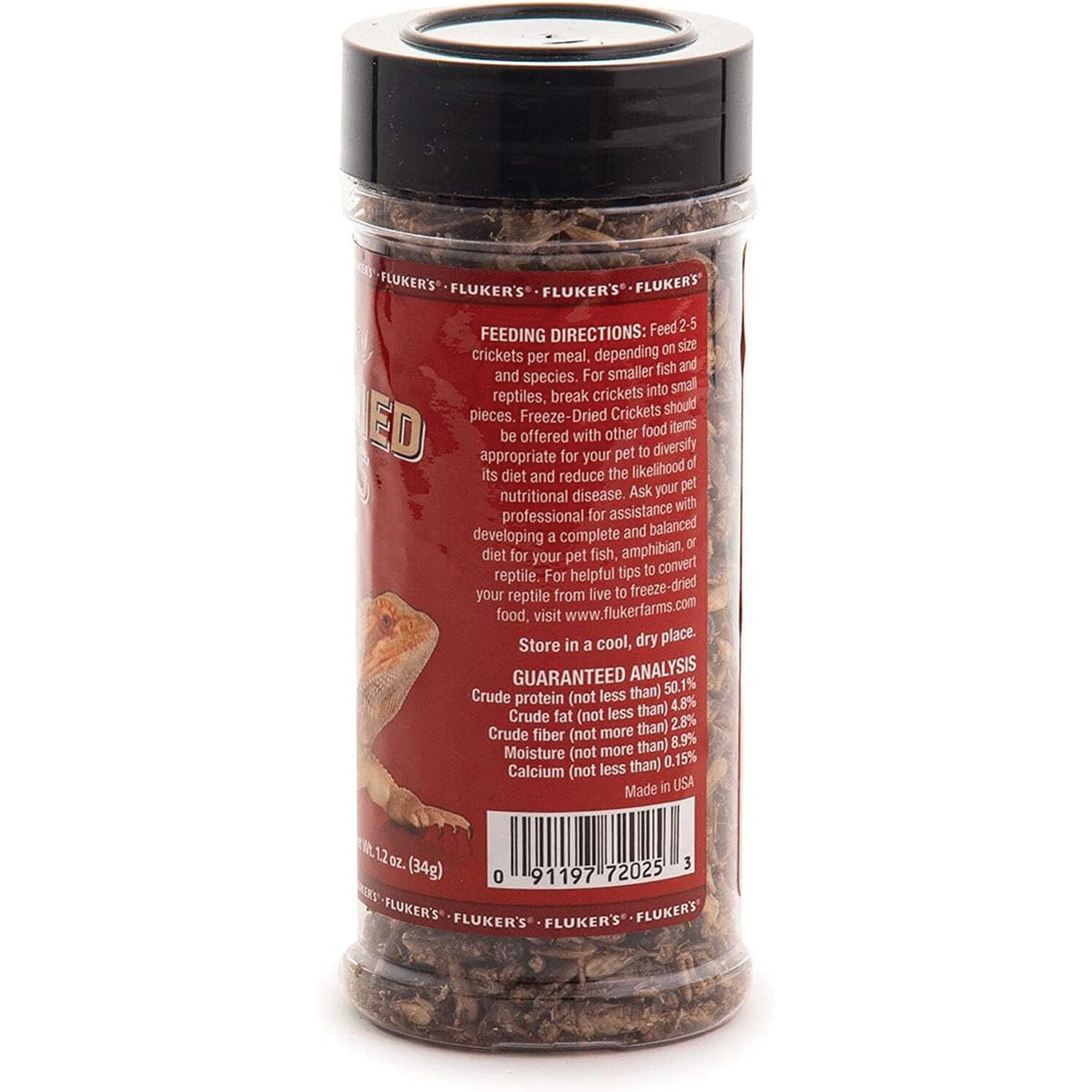 Fluker's Freeze Dried Crickets Reptile Food