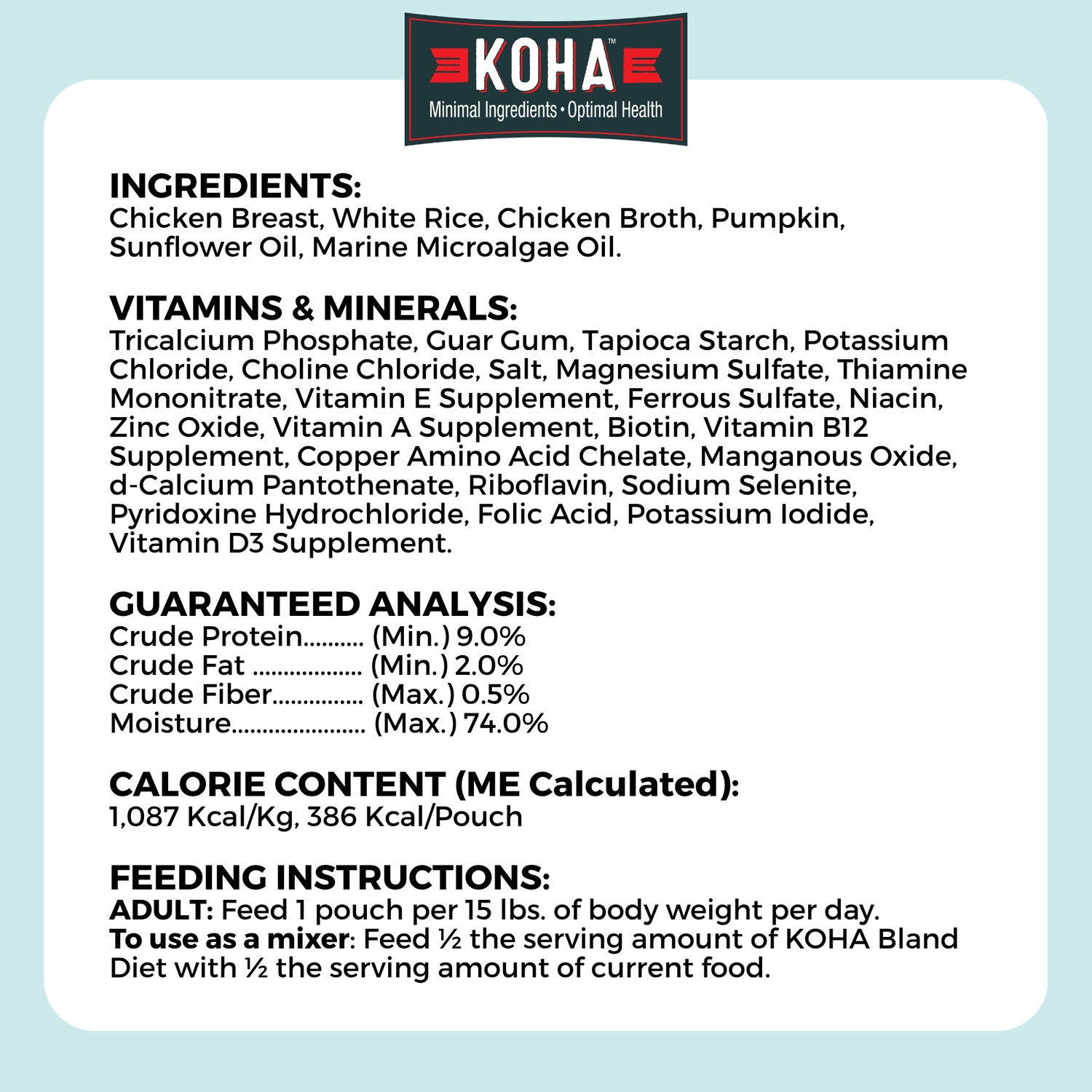 Koha Limited Ingredient Beef Bland Diet Wet Dog Food, 12.5-Oz
