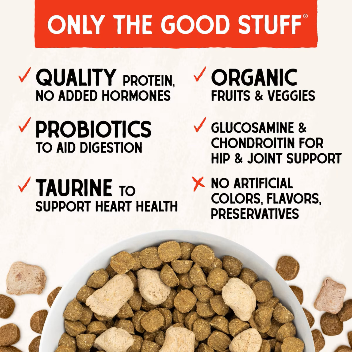 Stella & Chewy's Raw Blend Wholesome Grains Baked Dry Dog Food, Cage Free Recipe, 3.5-Lb Bag