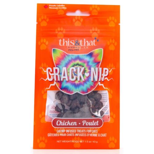 This & That Canine Co Crack Nip Catnip Infused Chicken Cat Treats