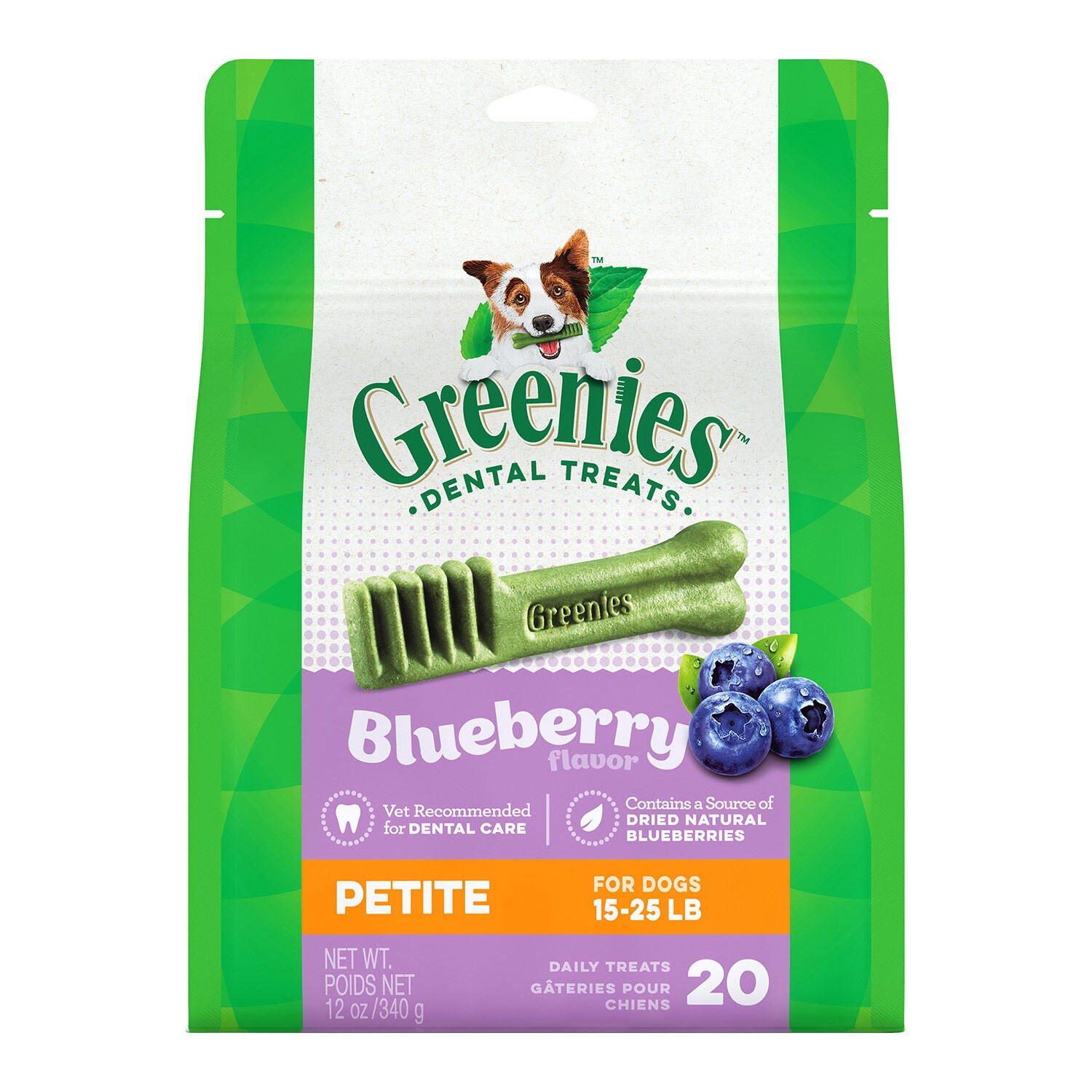 Blueberry Flavor Dental Treats Petite