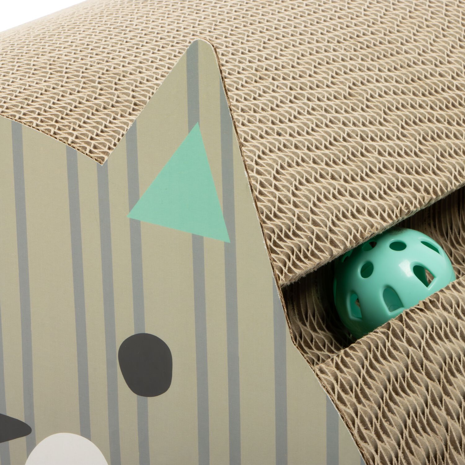 Aristopet Multi-Colored Playful Cardboard Ears Cat Scratcher