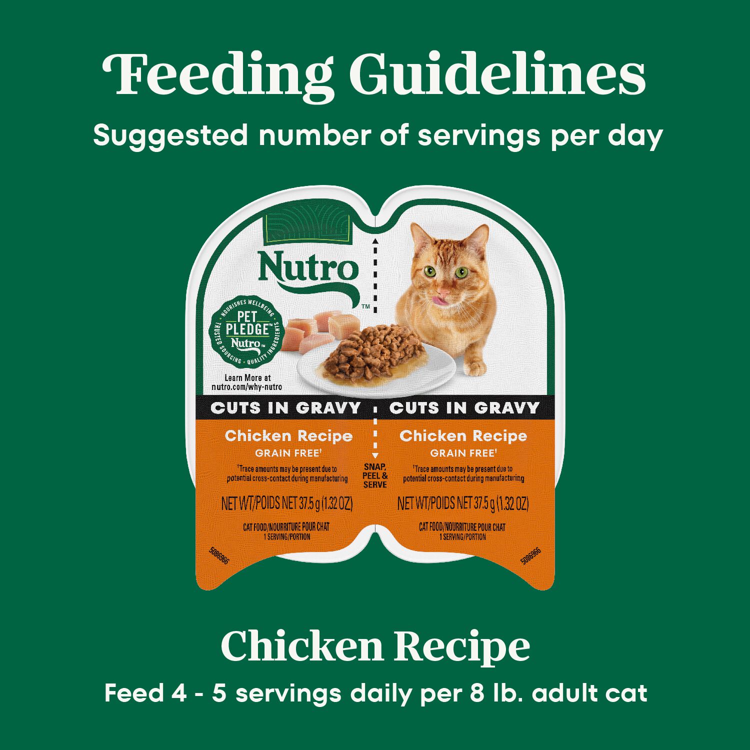 Nutro Perfect Portions Chicken Recipe Cuts In Gravy Cat Food, 2.65-Oz
