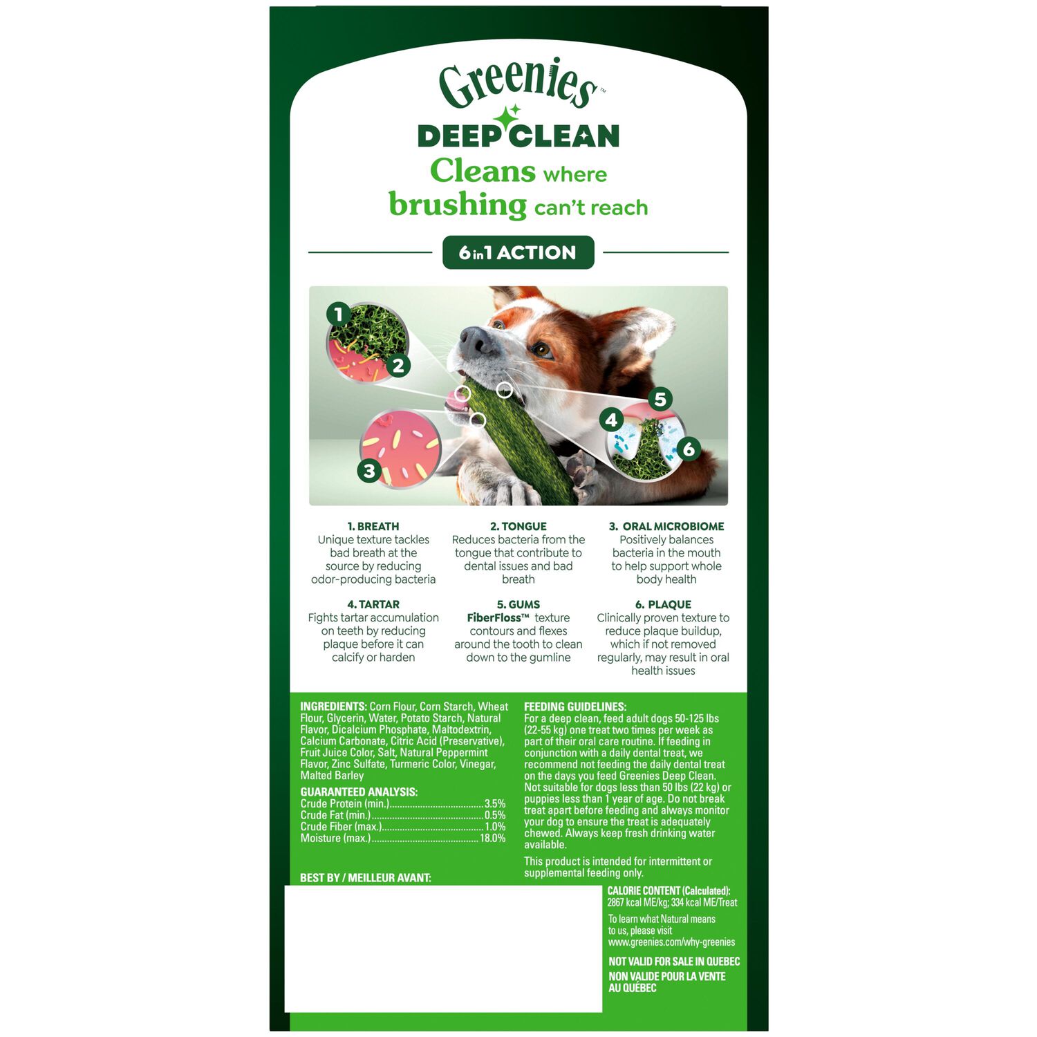 Greenies Deep Clean Original Flavor Large Size Dental Dog Treats, 8.47 Oz, 2 Count