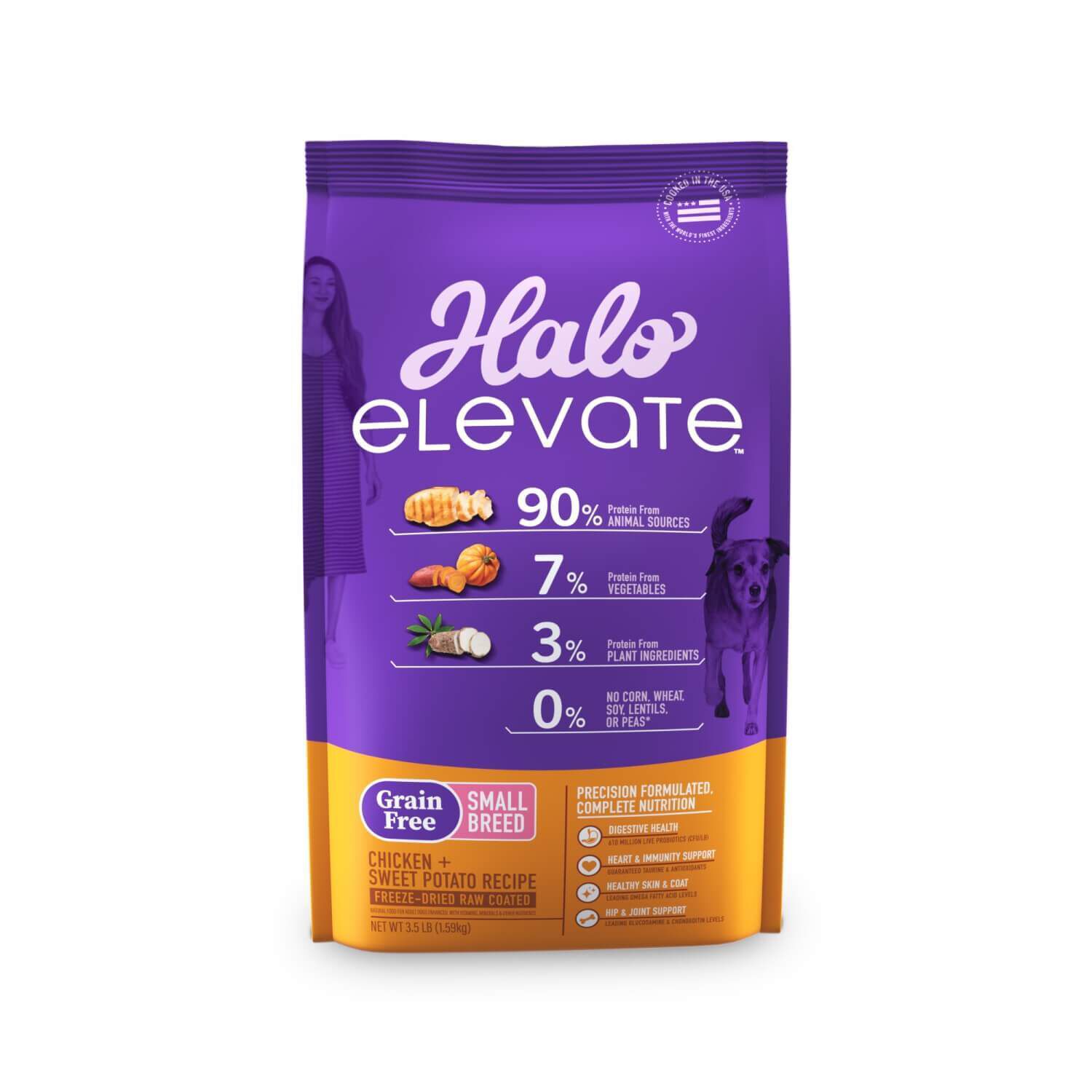 Halo Elevate Dog Grain Free Small Breed Chicken Recipe Dry Food