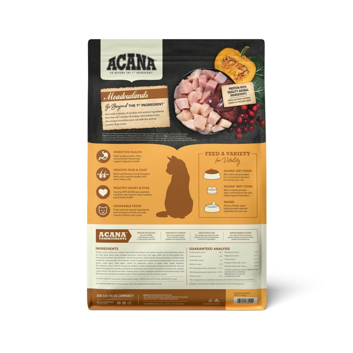 Meadowland Dog Food Acana Meadowlands Grain-Free Dry Cat