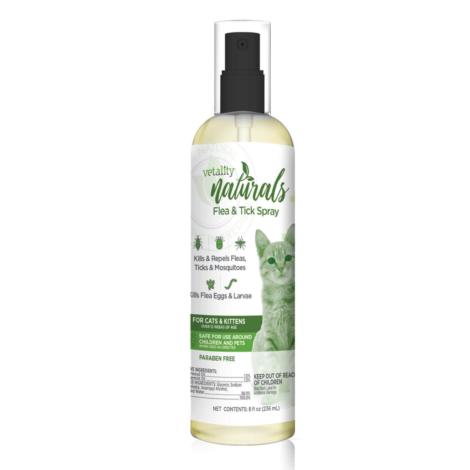 Vetality Naturals Flea & Tick Spray For Cats
