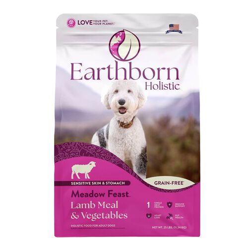 Earthborn Holistic Meadow Feast Lamb Meal & Vegetables Grain Free Dry Dog Food