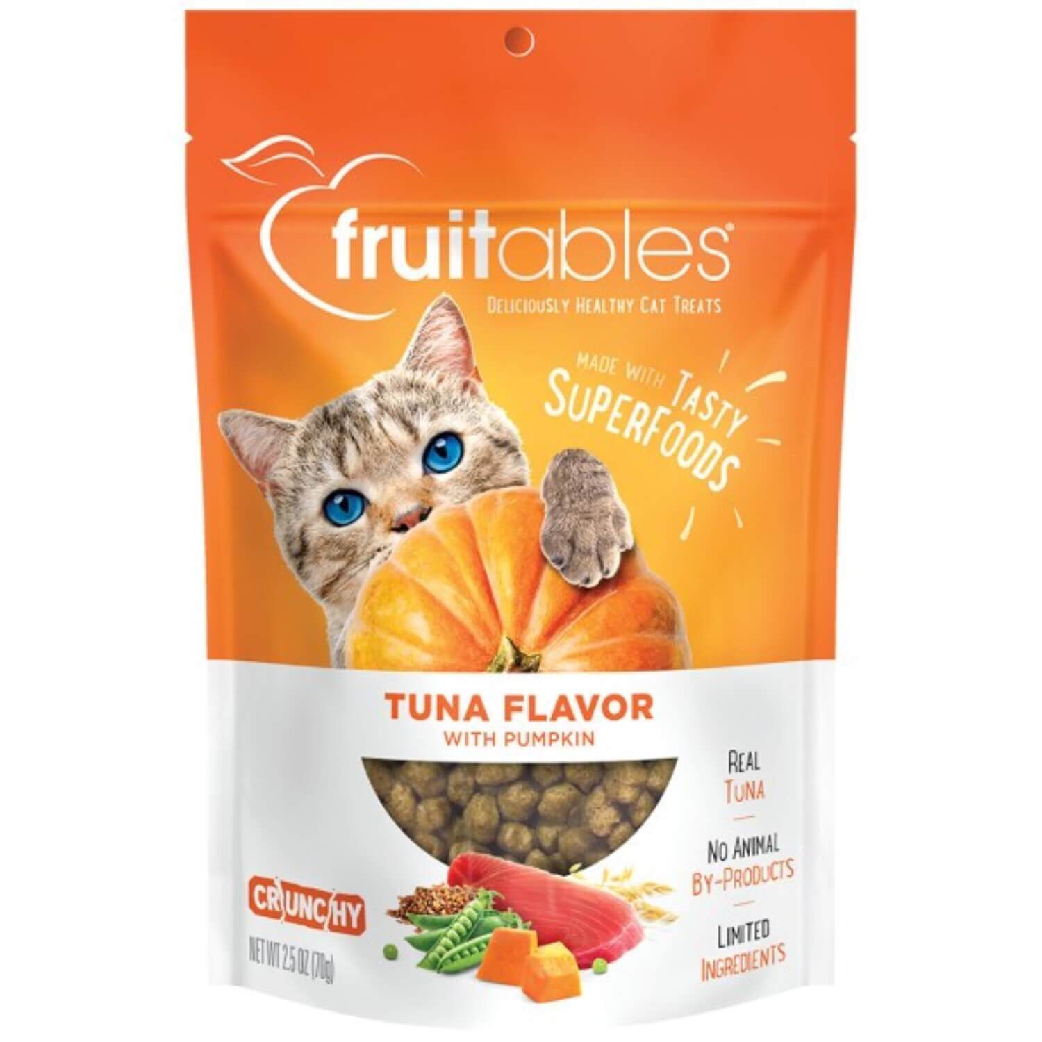 Fruitables Crunchy Tuna Pumpkin Cat Treats Pet Supermarket