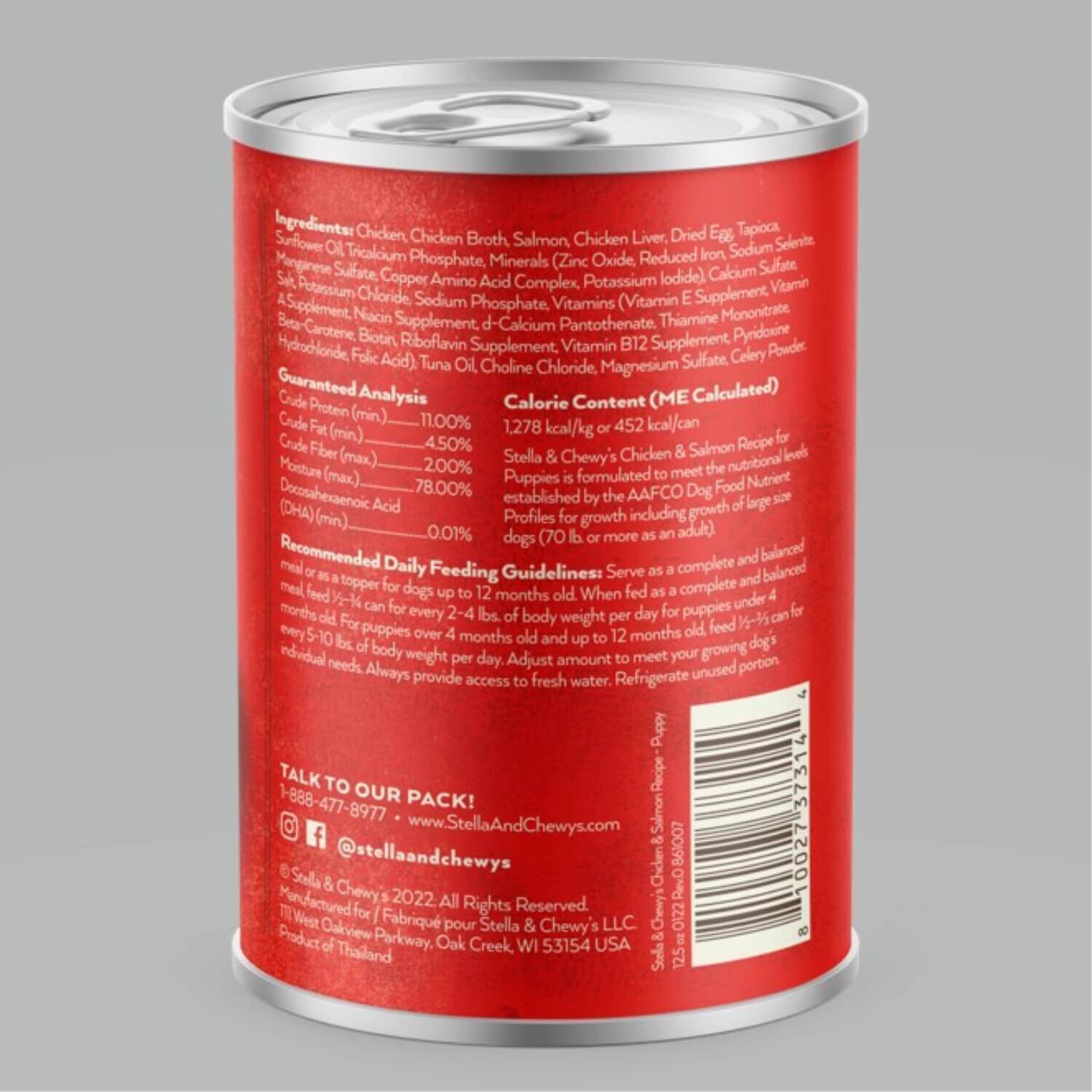 Stella & Chewy's Dog Gourmet P&acirc;t&eacute; Puppy Chicken & Salmon Recipe Wet Dog Food
