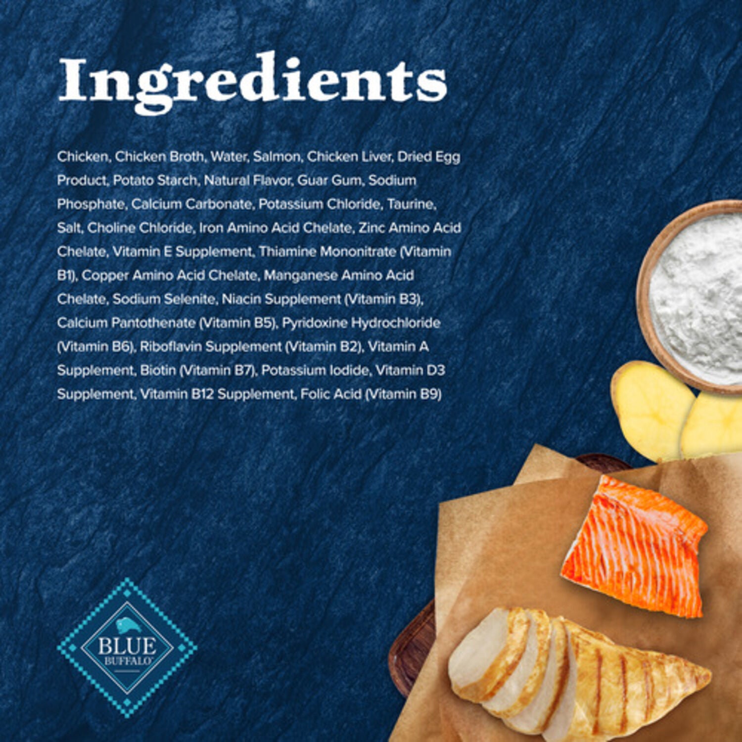 Blue Buffalo Wilderness Wild Delights Adult Wet Cat Food, Chicken & Salmon Meaty Morsels, 3-Oz