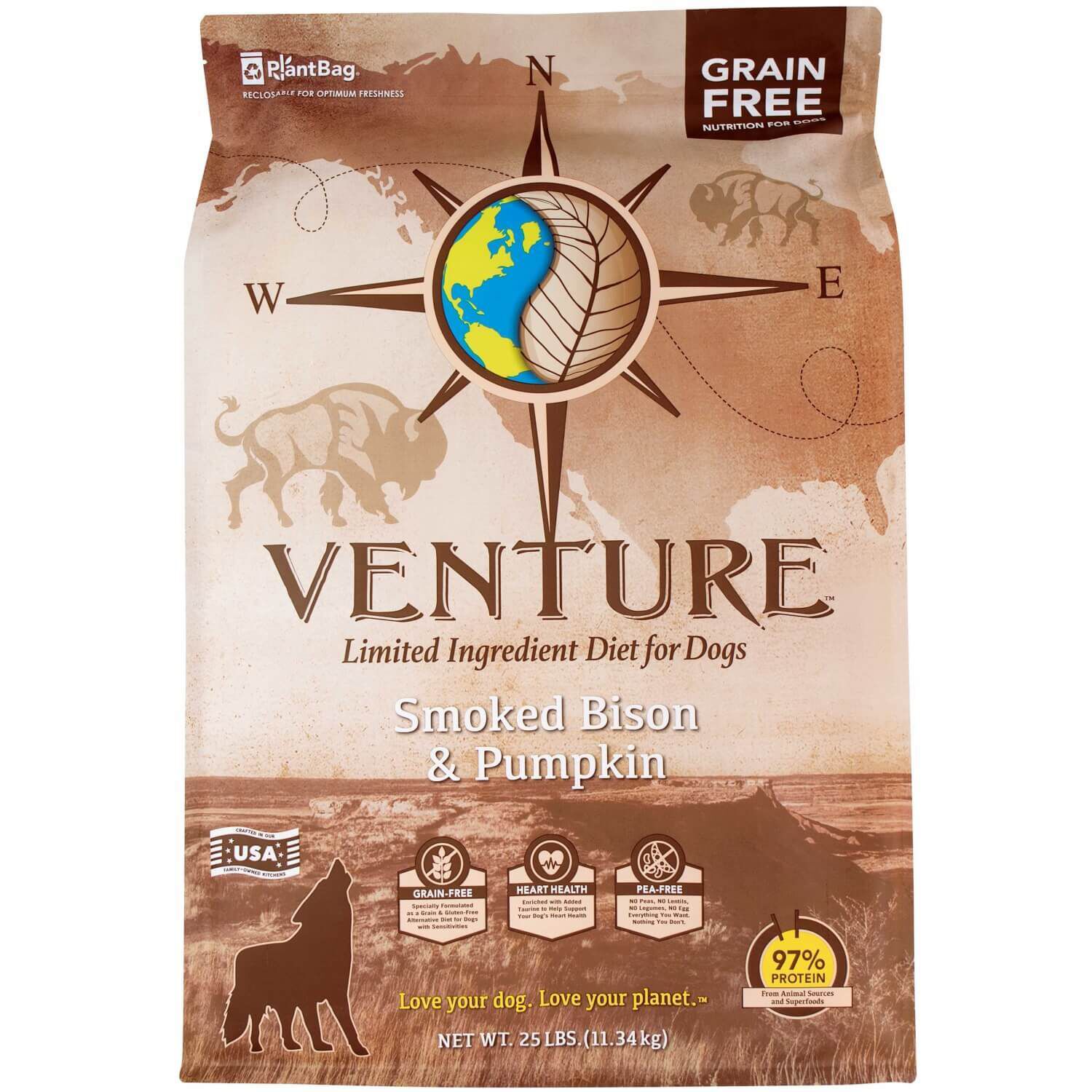 Earthborn Holistic Venture Smoked Bison & Pumpkin Limited Ingredient