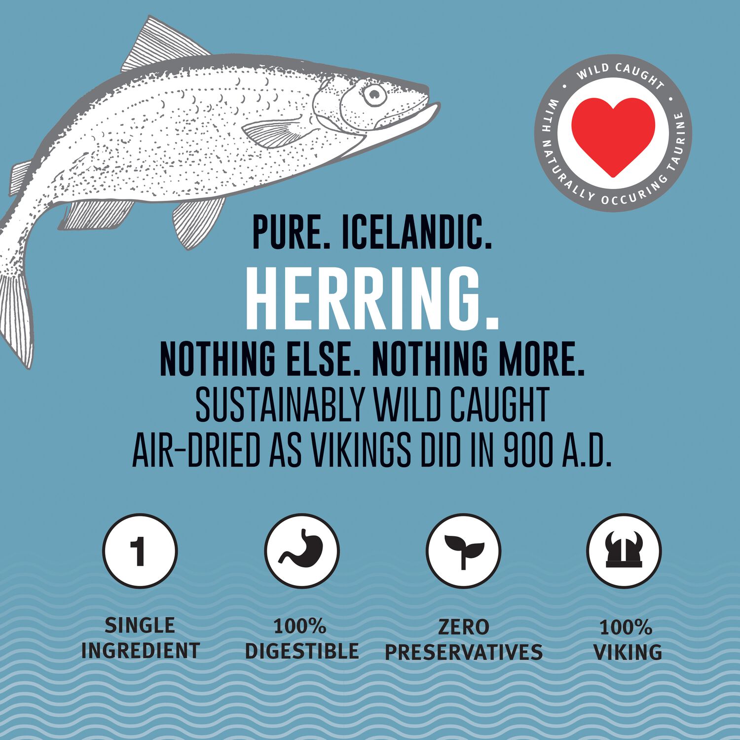 Icelandic+ Herring Whole Fish Single-Ingredient Dog Treats, 3-Oz.