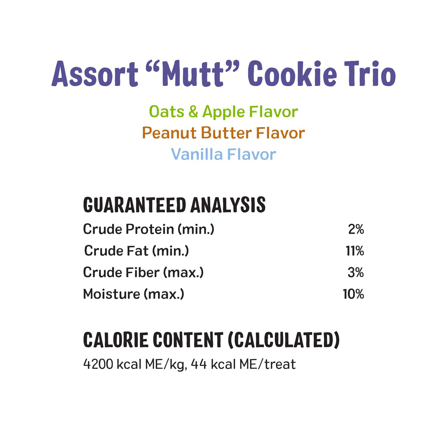 Three Dog Bakery Soft Baked Assort-Mutt Trio Dog Treats, 26-Oz