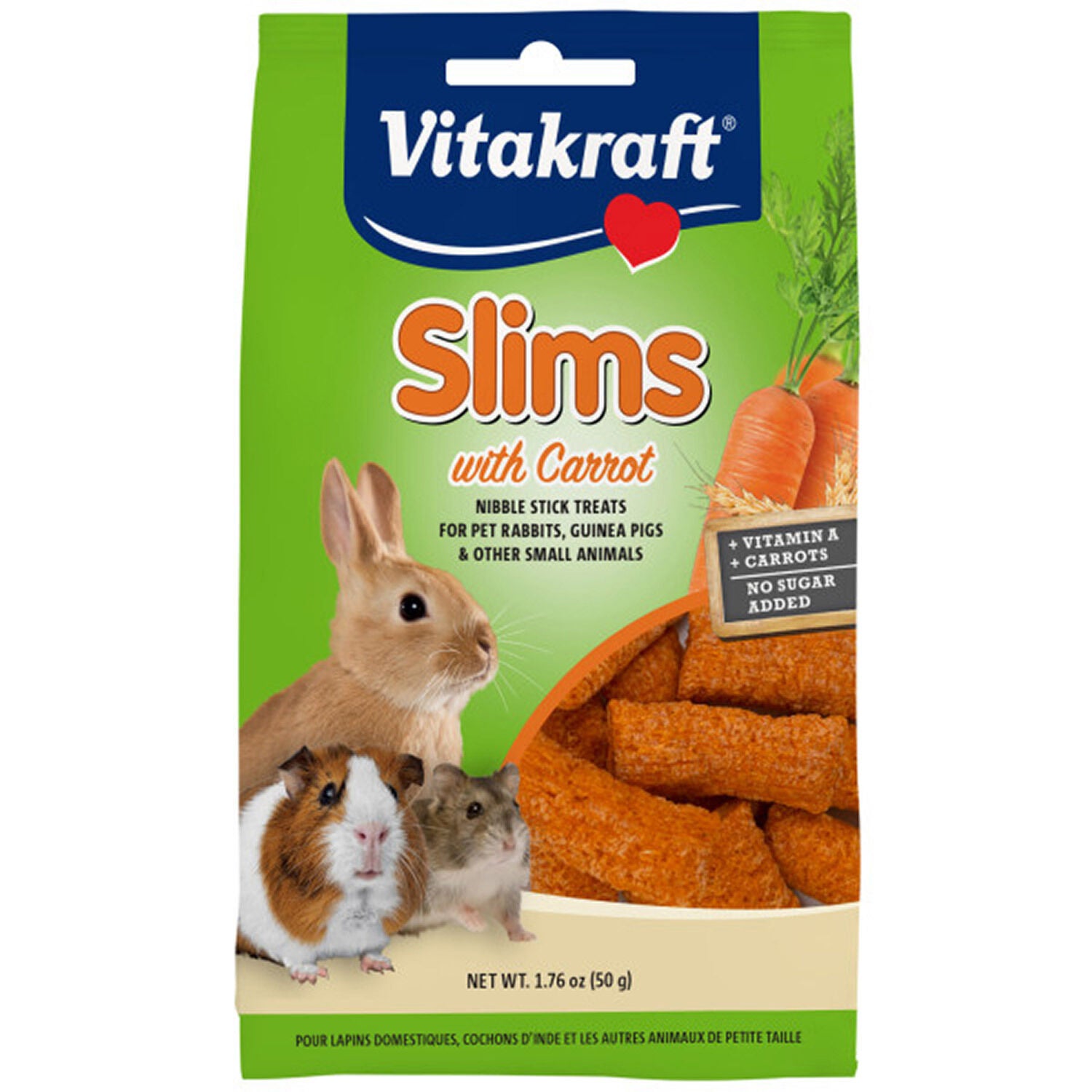 Vitakraft Slims With Carrot For Rabbits Small Animal Treat