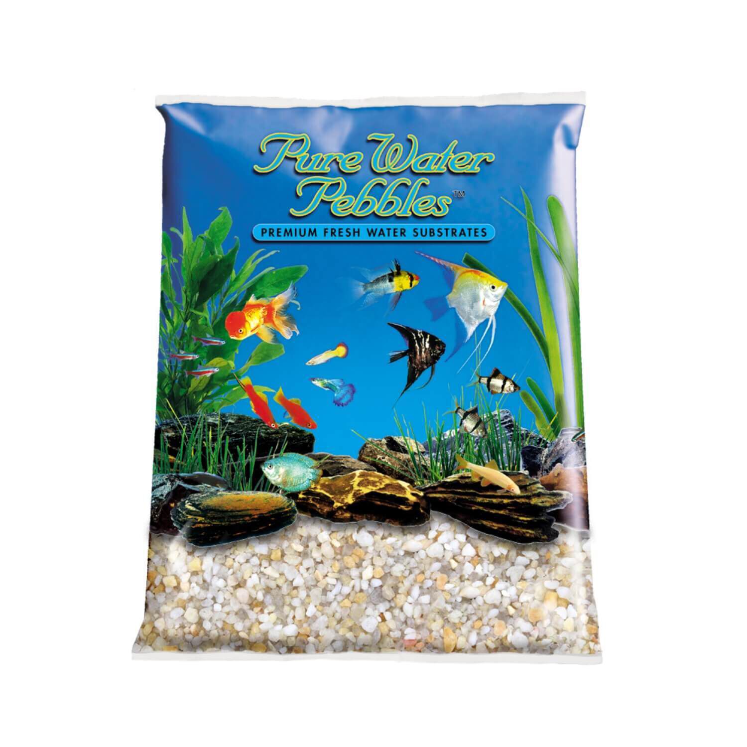 Pure Water Pebbles Aquarium Gravel, Amberlite, 5-Lb Bag