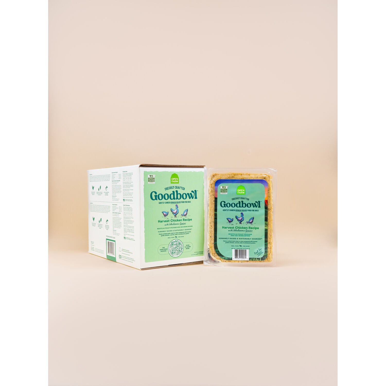 Open Farm Goodbowl Harvest Chicken & Wholesome Grains Gently Cooked Frozen Dog Food