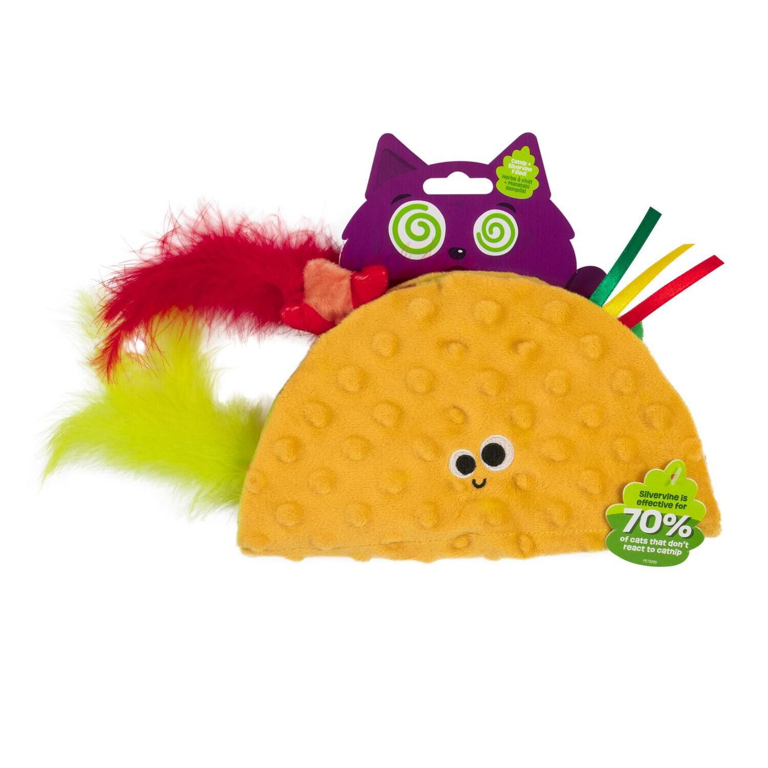 Mad Cat Shrimp Taco Stuffed Play Mat Cat Nip Filled Cat Toy,